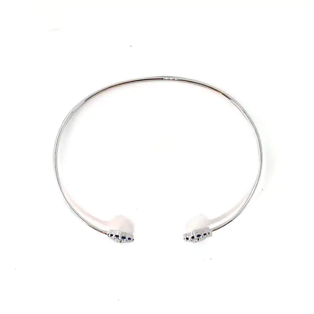 Pulsera Esclava Dos Ojos Turcos Circones Plata Fina 925