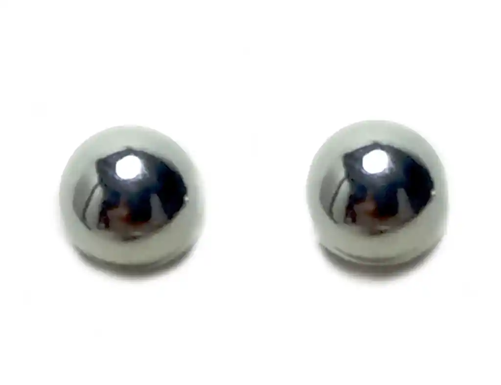 Aros Bola 5mm Plata Fina 925