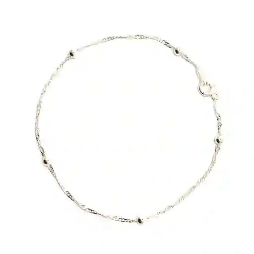 Pulsera Bolitas Plata Fina 925