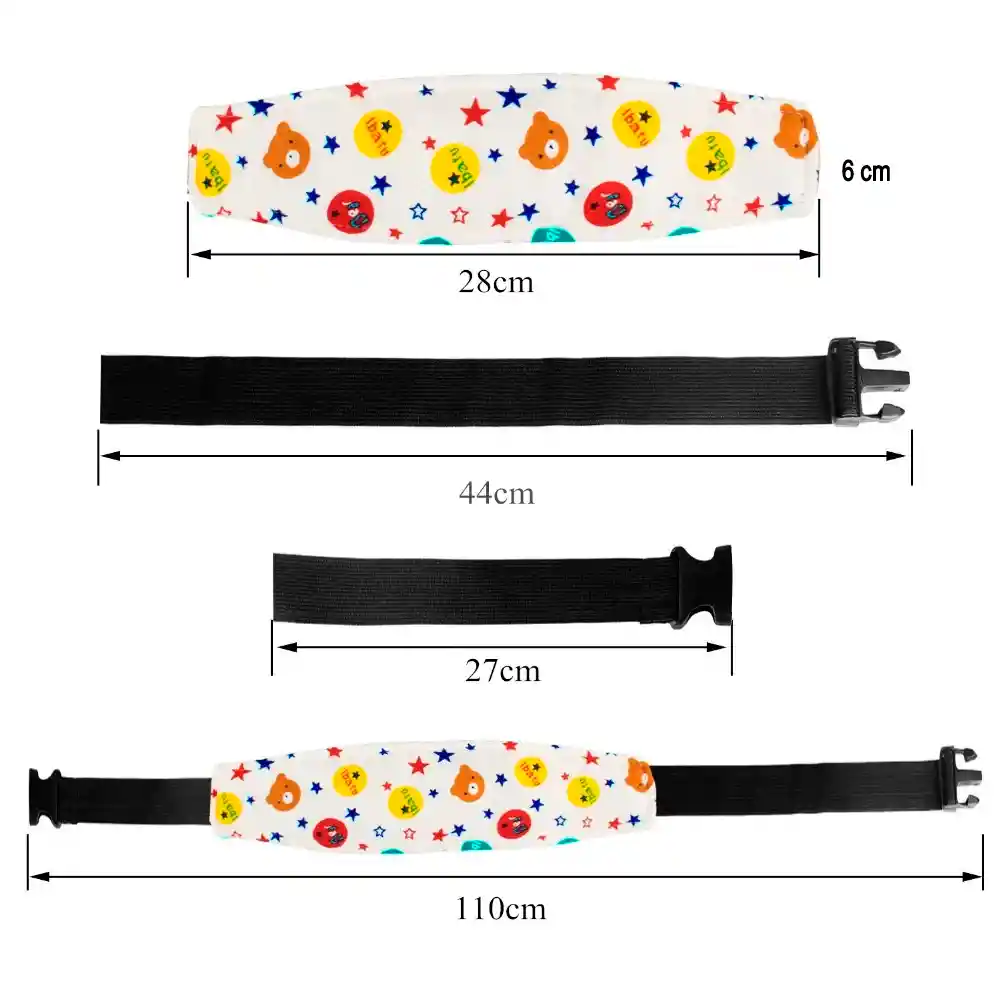 Soporte Sujeta Cabeza Para Silla De Auto Bebe Guagua Niños