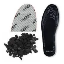 Plantillas Antibacteriales Carbón Activado - Talla 32 Al 45 - Unisex - 1 Par