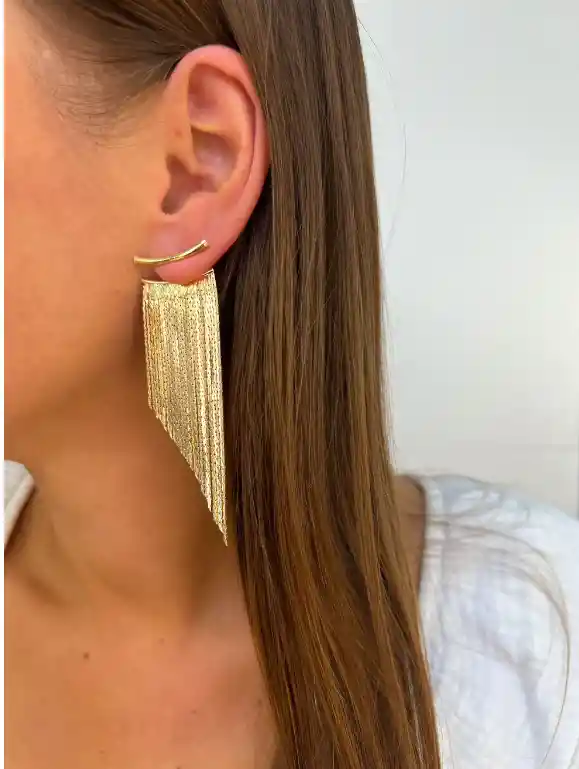 Aros De Oro Mujer Para Regalo Estrellas Alexa Cantarina