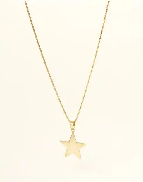 Collar Oro Mujer Para Regalo Estrella Dominga - Cantarina Joyas