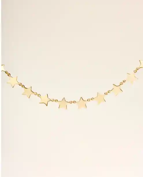 Collar Oro Mujer Para Regalo Estrella Colomba - Cantarina Joyas