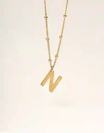 Collar Oro Inicial 45cm Letra J Para Mujer - Cantarina Joyas