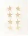 Aros De Oro Mujer Para Regalo Estrellas Anastasia Cantarina