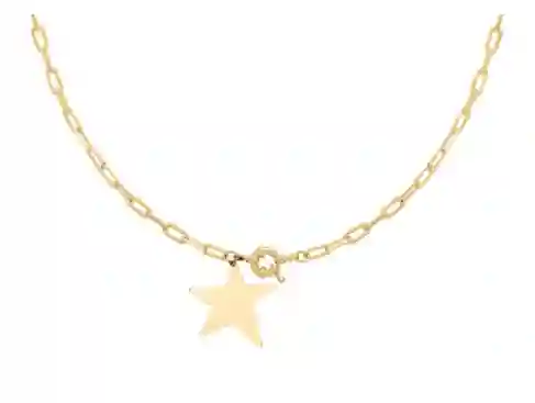 Collar Oro Mujer Estrella Simomaxi 45 Cm - Cantarina Joyas