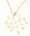 Collar Oro Mujer Para Regalo Inicial 45cm Letra I - Cantarina Joyas