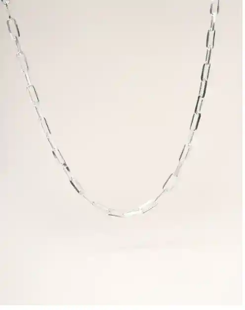 Collar Plata Mujer Para Regalo Mara 50cm - Cantarina Joyas