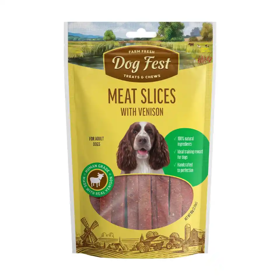 	dog Fest Meat Slices With Venison