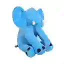 Almohada Peluche Apego Elefante Felpa Cojín Para Niños Bebe (celeste)