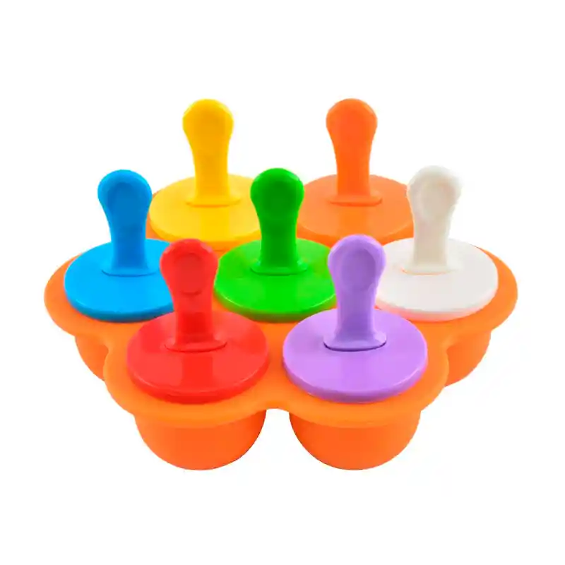 Molde Bandeja De Silicona Helados Paletas Cubo Para Niños