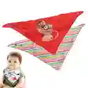 Pack 2 Baberos Bandanas De Algodón Para Beba Pañuelo Guagua