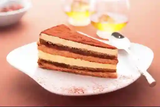 Trozo De Torta Tiramisu