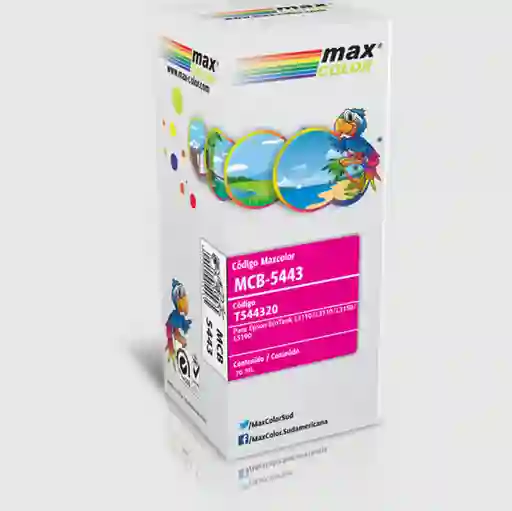 Botella Tinta De Impresora Maxcolor Mcb-5443 Para Epson 70ml. Magento