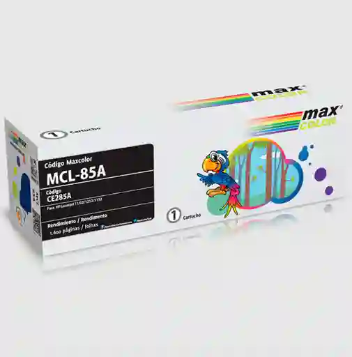 Toner Laser Maxcolor Mcl-85a Para Hp Negro