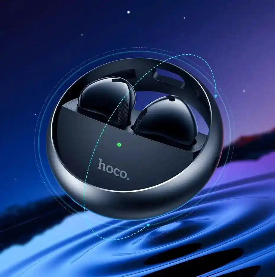 Audiófono Hoco Ew23 Wireless In-ear 16hrs De Autonomía Gris