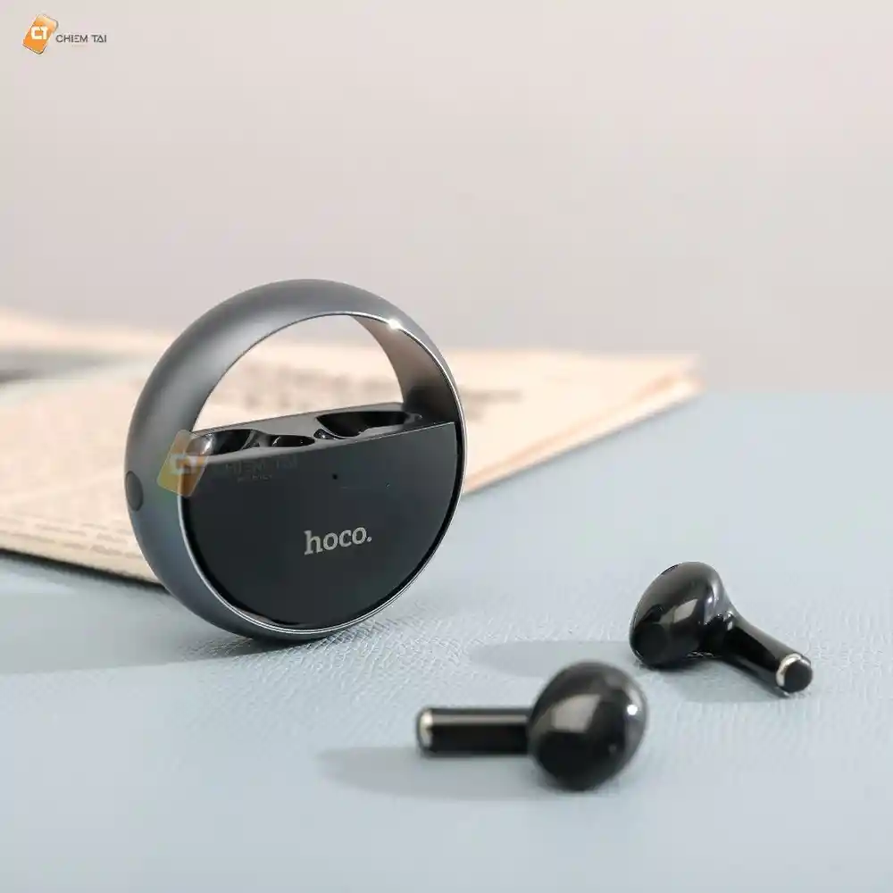 Audiófono Hoco Ew23 Wireless In-ear 16hrs De Autonomía Gris