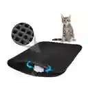 Alfombra Doble Arenero Gato Tapeta Atrapa Arena Catmat 40x55 Celeste