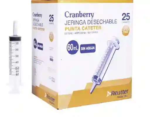 Jeringa Desechable Sin Aguja Punta Catéter 60ml - Pack 5 Uds