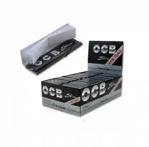 Papel Ocb Negro 1 1/4 + Tips 24