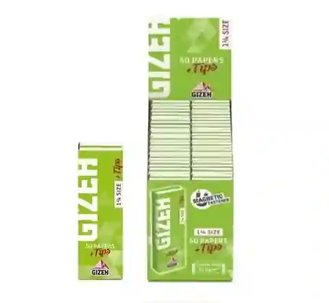 Tips Gizeh Verde + Papel