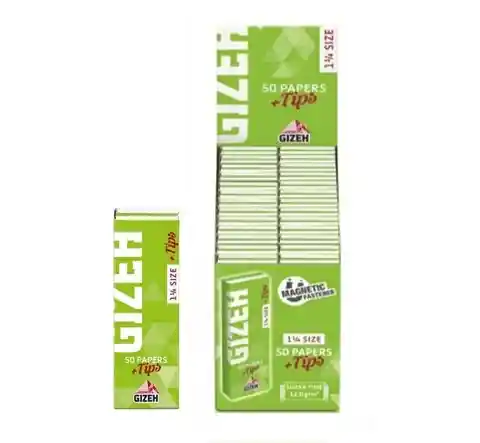 Tips Gizeh Verde + Papel