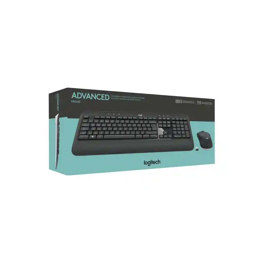 Mouse Y Teclado Inalambrico Logitech Mk540 Negro