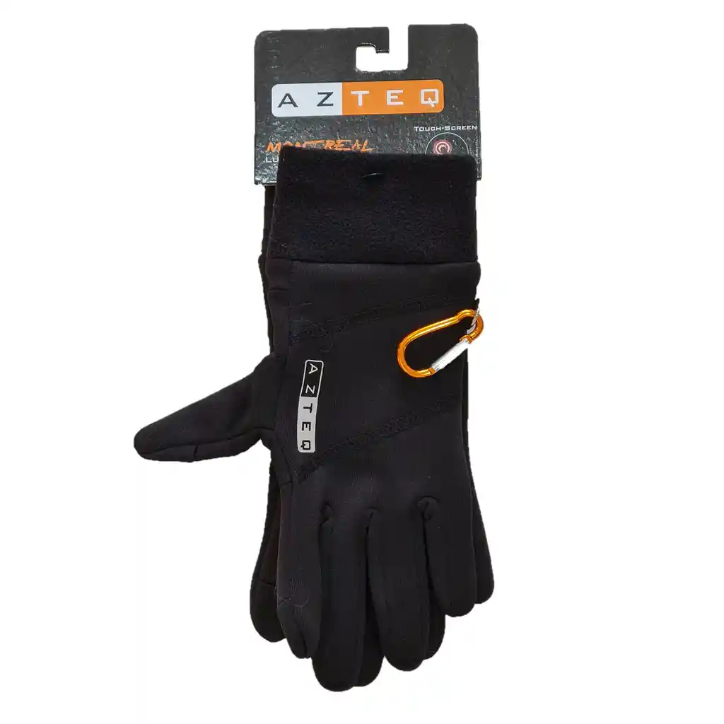 Guantes Azteq Outdoor Montreal Talla M Negro Touch Screen