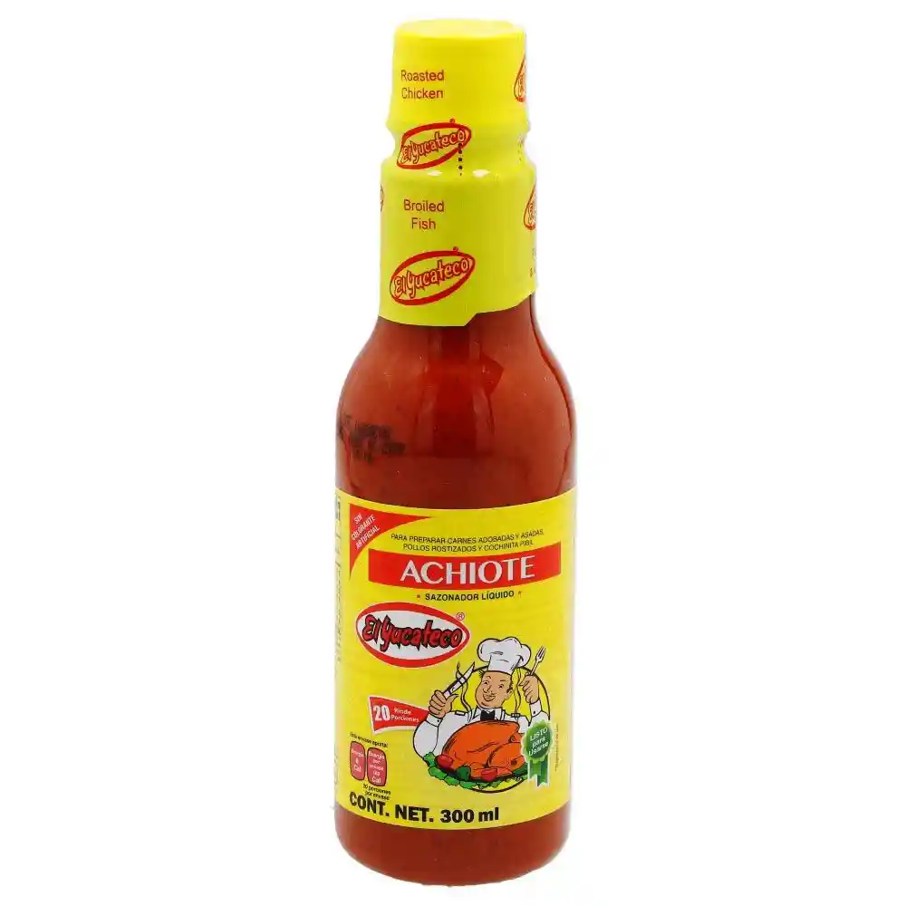 Salsa Achiote Liquido El Yucateco 300 Ml