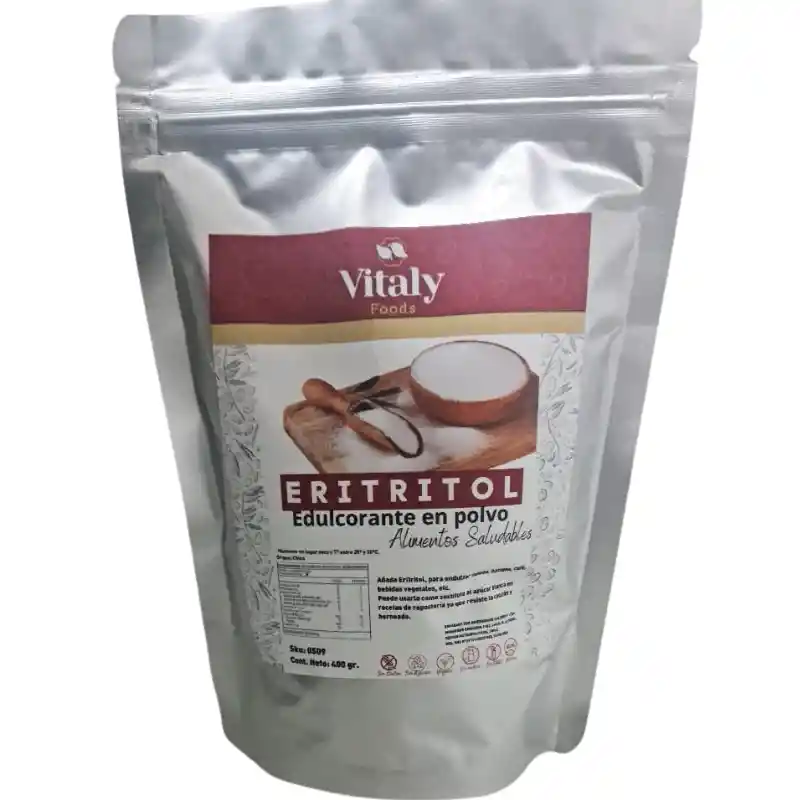 Eritritol 200 Gr Marca Vitalyfoods