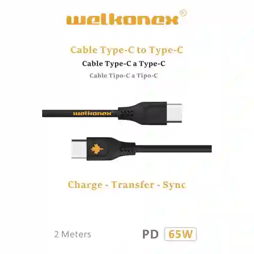 Cable Tipo C A Tipo 65w 2mts