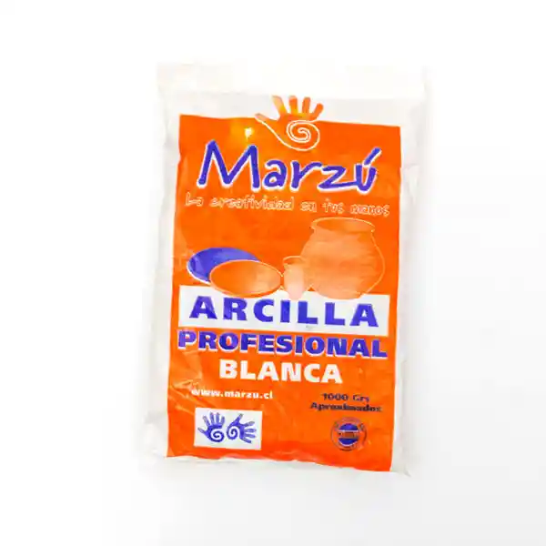 Arcilla Profesional Blanca Marzu Bolsa 1 Kg