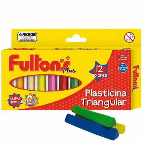 Plasticina Triangular 12 Colores Fulton's