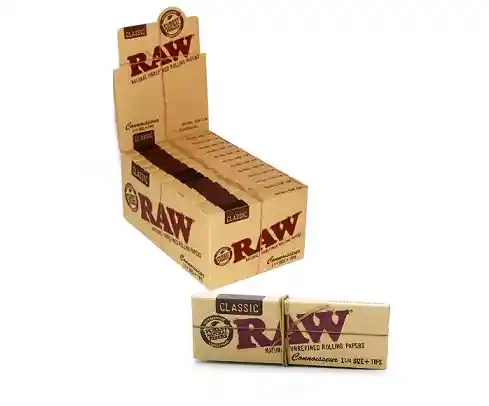 Papelillos Raw Connoisseur 1 1/4 + Tips