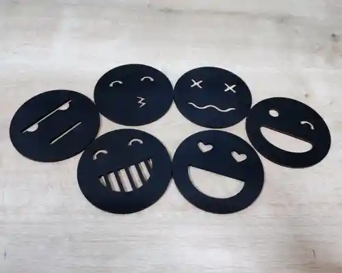 Posavasos Emojis - Set De 6 Diseños Distintos :-)