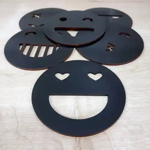 Posavasos Emojis - Set De 6 Diseños Distintos :-)