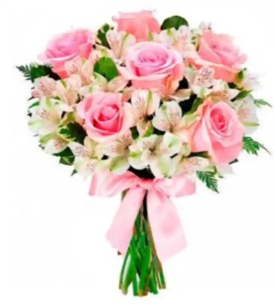 Ramo Rosas Y Astromelias