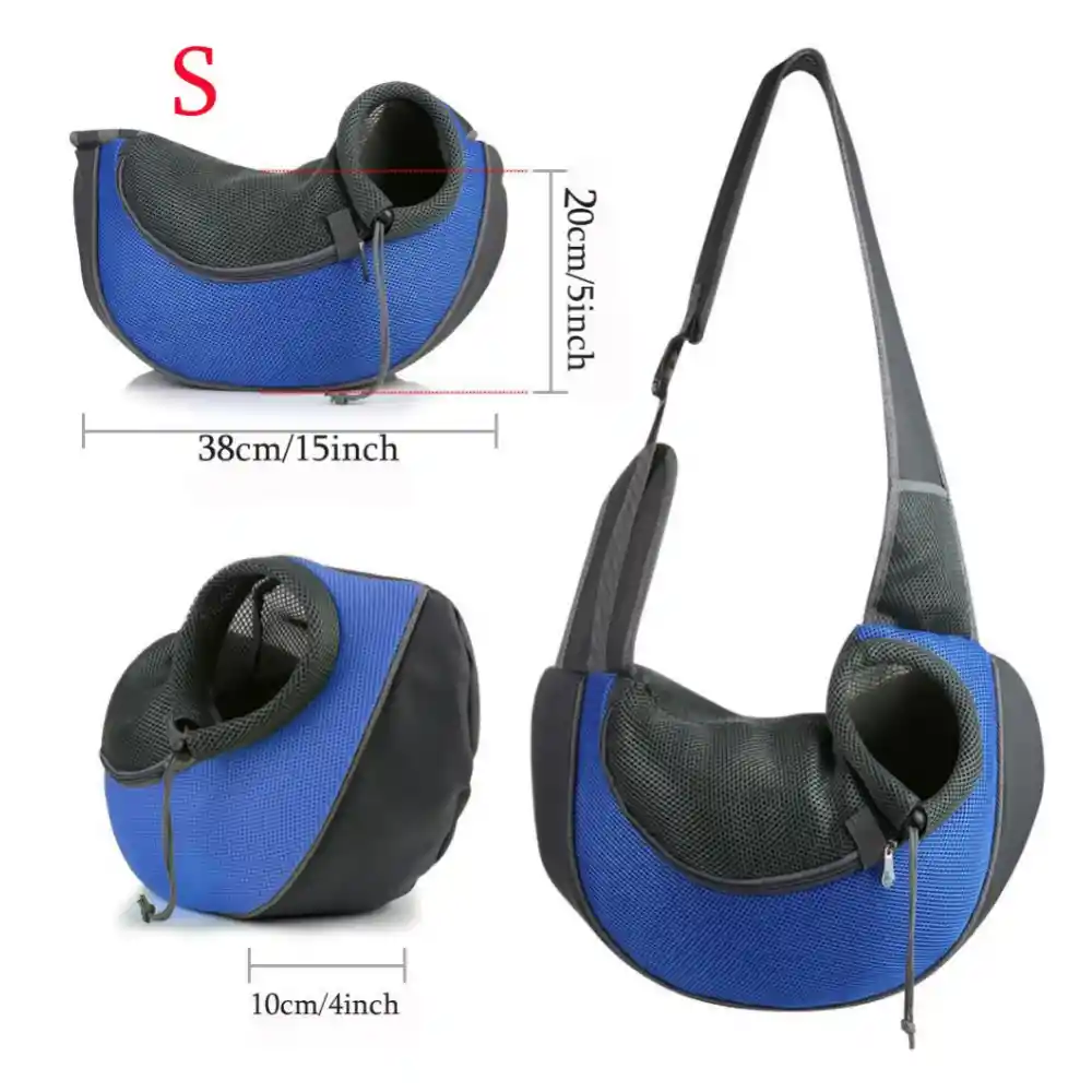 Mochila Paseo De Mascotas Bolso De Viaje Perros Lateral (verde)