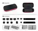 Kit Protector Nintendo Switch Bolso Lámina Grip Case Joy 7 En 1