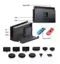 Kit Protector Nintendo Switch Bolso Lámina Grip Case Joy 7 En 1