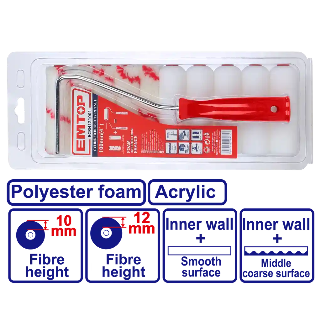 Juego De Rodillos 12 En 1 (pared Interior)