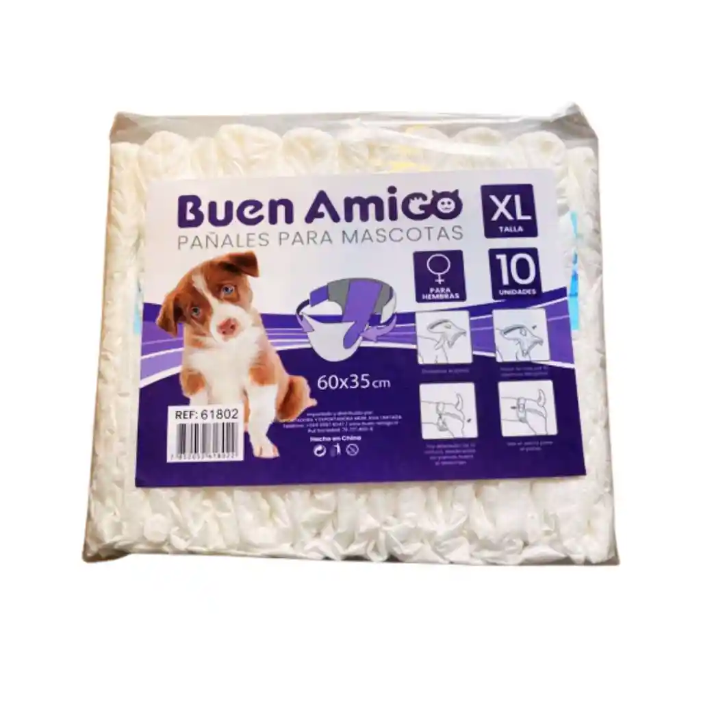 Pañales Desechables Para Macotas Hembras (talla Xl)