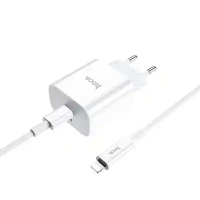 Cargador Para Iphone 20w Hoco Con Cable