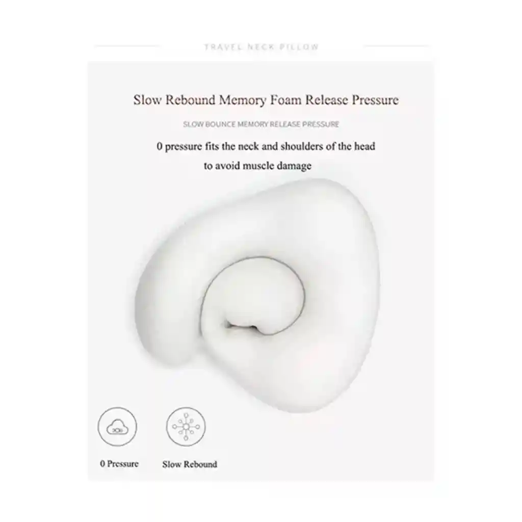 Cojín Para Viaje Corrector De Cuello Relajante Gris