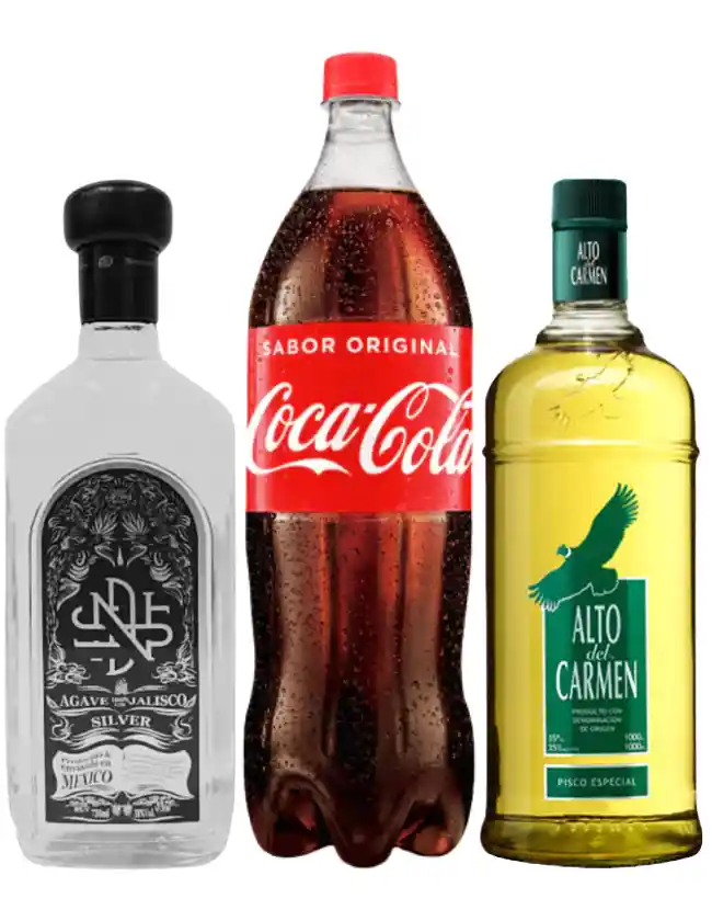 Senda Real Blanco 750cc / Alto Del Carmen 1l / Coca Cola Original 1,5