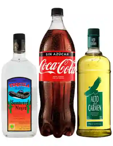 Sombrero Negro 750cc / Alto Del Carmen 1l / Coca Cola Zero 1,5