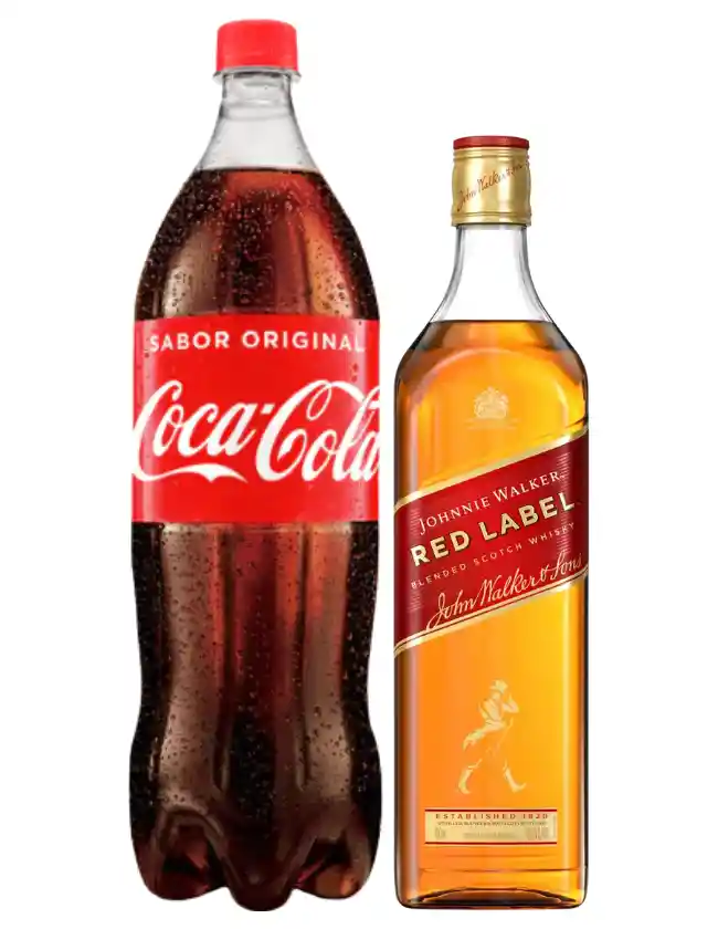 Johnnie Walker Red Label 700cc / Coca Cola Original 1,5