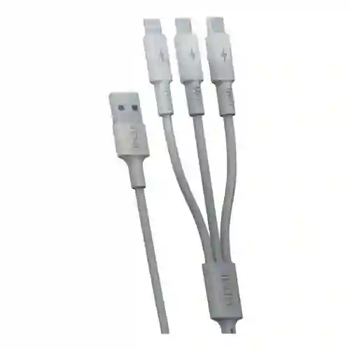 Cable Universal Usb 3 En 1 (micro/tipo-c/lightning) Carga Rápida 2.4a