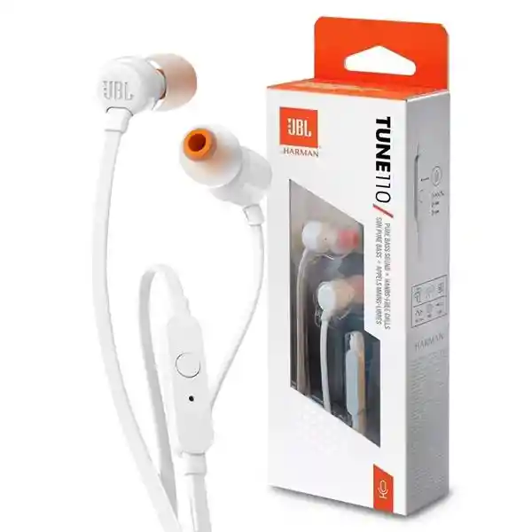 Audifono 3.5mm Jack Blanco Jbl T110